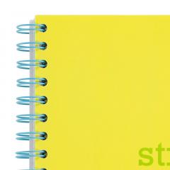 Caiet - Strigo Pads - Project Book Neon - Dictando A4, cu spirala si separatoare - Galben