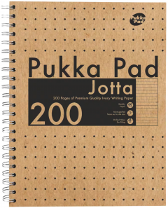 Caiet dictando cu spirala si separatoare A4 (200 file) - Pukka Pad Jotta Kraft Project Book