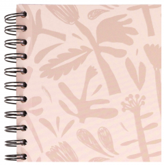 Caiet matematica cu spirala si separatoare A4 (100 file) - Strigo Pads Project Book (Floral)