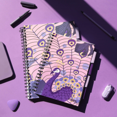 Caiet matematica cu spirala si separatoare B5 (100 file) - Strigo Pads Project Book (Jungle)