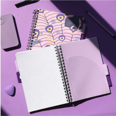 Caiet matematica cu spirala si separatoare B5 (100 file) - Strigo Pads Project Book (Jungle)