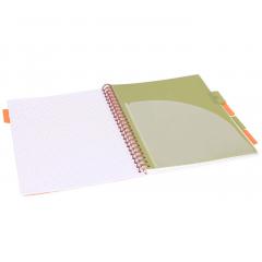 Caiet - Strigo Pads - Project Book Tropical - Matematica A4, cu spirala si separatoare