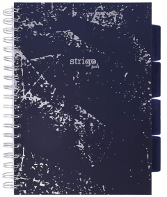 Caiet - Strigo Pads - Project Book Marmorat - Matematica B5, cu spirala si separatoare