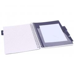 Caiet - Strigo Pads - Project Book Marmorat - Matematica B5, cu spirala si separatoare