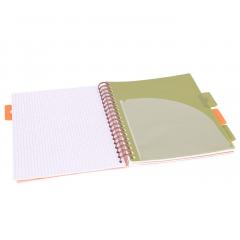 Caiet - Strigo Pads - Project Book Tropical - Matematica B5, cu spirala si separatoare