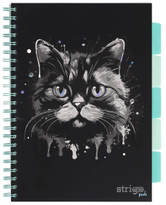 Caiet - Strigo Pads - Project Book Pisica - Matematica A4, cu spirala si separatoare