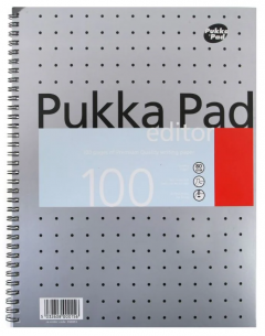 Caiet - Pukka Pad Metalic Editor - Dictando A4, 4 perforatii, coperta tare