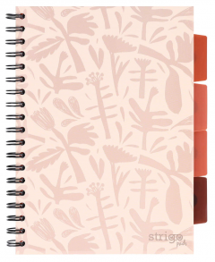 Caiet - Strigo Pads - Project Book Floral - Matematica B5, cu spirala si separatoare