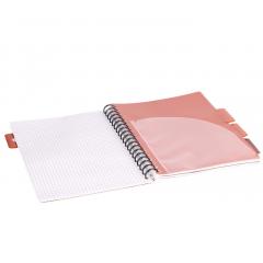 Caiet - Strigo Pads - Project Book Floral - Matematica B5, cu spirala si separatoare