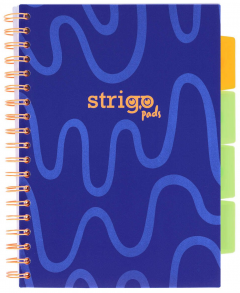 Caiet - Strigo Pads - Project Book Neon - Matematica B5, cu spirala si separatoare