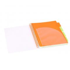 Caiet - Strigo Pads - Project Book Neon - Matematica B5, cu spirala si separatoare