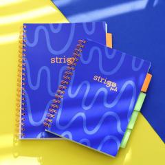 Caiet - Strigo Pads - Project Book Neon - Matematica B5, cu spirala si separatoare