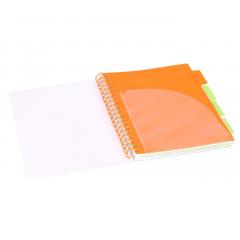 Caiet - Strigo Pads - Project Book Neon - Dictando B5, cu spirala si separatoare