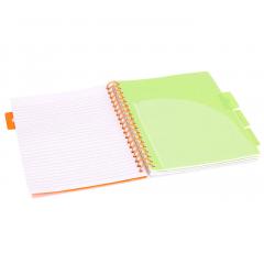 Caiet - Strigo Pads - Project Book Neon - Dictando B5, cu spirala si separatoare
