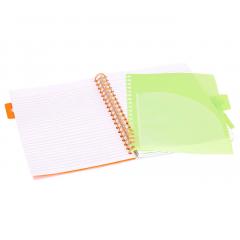 Caiet - Strigo Pads - Project Book Neon - Dictando B5, cu spirala si separatoare