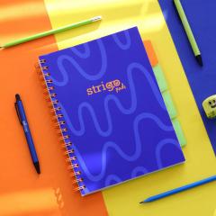 Caiet - Strigo Pads - Project Book Neon - Dictando B5, cu spirala si separatoare