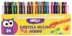 Set 24 creioane cerate - Strigo Jumbo