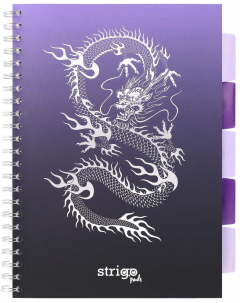 Caiet - Strigo Pads - Project Book Dragon - Matematica A4, cu spirala si separatoare
