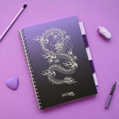 Caiet - Strigo Pads - Project Book Dragon - Matematica A4, cu spirala si separatoare