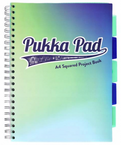 Caiet matematica cu spirala si separatoare A4 (100 file) - Pukka Pad Project Book