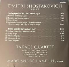 Shostakovich: Piano Quintet & String Quartet No 2