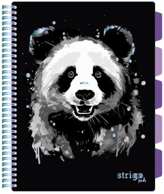 Caiet dictando cu spirala si separatoare A4 (100 file) - Strigo Pads Project Book (Panda)