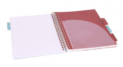 Caiet matematica cu spirala si separatoare B5 (100 file) - Strigo Pads Project Book (Africa)