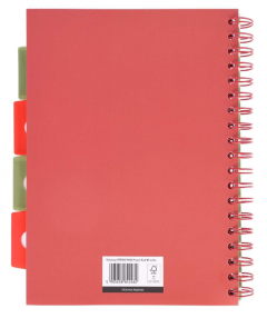 Caiet matematica cu spirala si separatoare B5 - Strigo Pads Project Book (Tropical)