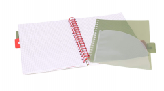 Caiet matematica cu spirala si separatoare B5 - Strigo Pads Project Book (Tropical)