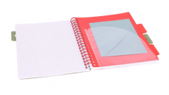 Caiet matematica cu spirala si separatoare B5 - Strigo Pads Project Book (Tropical)