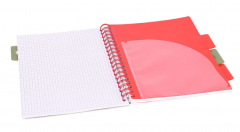 Caiet matematica cu spirala si separatoare B5 - Strigo Pads Project Book (Tropical)