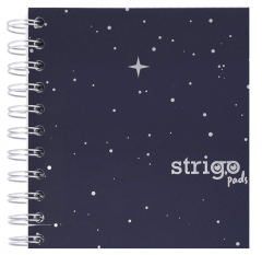 Caiet matematica cu spirala si separatoare A4 - Strigo Pads Project Book (Sky)