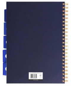 Caiet matematica cu spirala si separatoare A4 (100 file) - Strigo Pads Project Book (Stars)