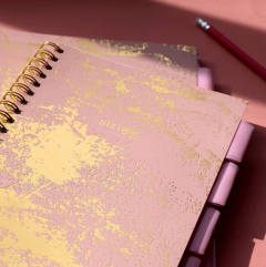 Caiet matematica cu spirala si separatoare B5 - Strigo Pads Project Book (Marmorat)