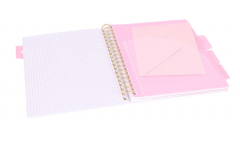 Caiet matematica cu spirala si separatoare B5 - Strigo Pads Project Book (Marmorat)