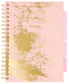 Caiet matematica cu spirala si separatoare B5 - Strigo Pads Project Book (Marmorat)