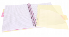 Caiet matematica cu spirala si separatoare B5 (100 file) - Strigo Pads Project Book (Meduza)