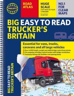 Philip's Big Easy to Read Trucker's Road Atlas Britain