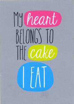 Carte postala - My heart belongs to the cake