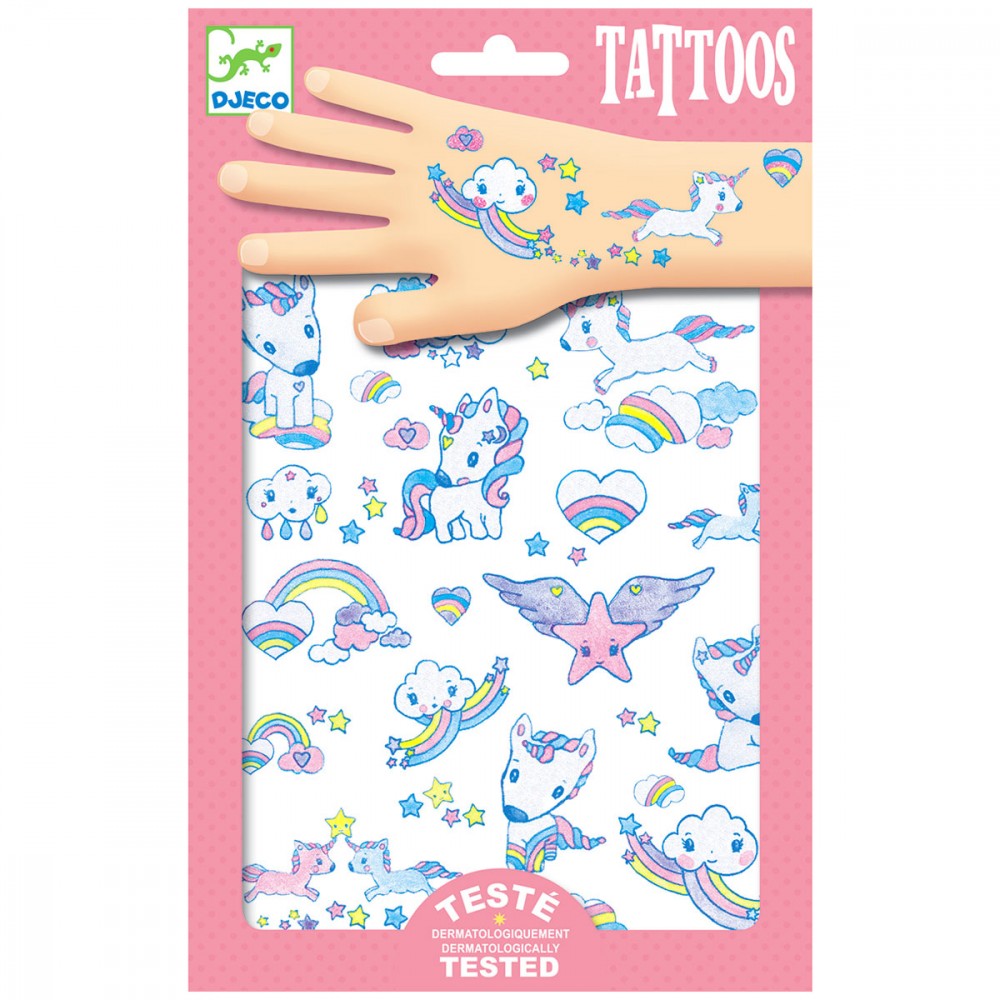 Tatuaje temporare - Unicorns Glitter