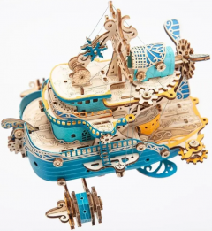 Puzzle 3D 102 piese - Corabia Viselor (albastru)