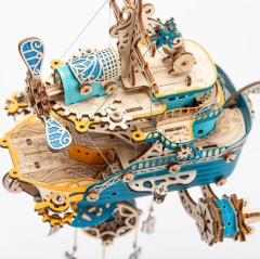 Puzzle 3D 102 piese - Corabia Viselor (albastru)