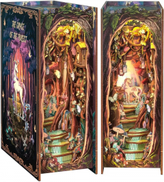 Puzzle 3D 89 piese - Cotor de carte - The Grace of Forest