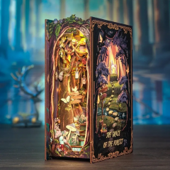 Puzzle 3D 89 piese - Cotor de carte - The Grace of Forest