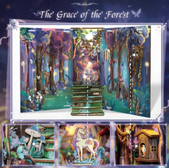 Puzzle 3D 89 piese - Cotor de carte - The Grace of Forest