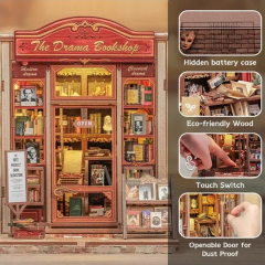Puzzle 3D 253 piese - Cotor de carte - The Drama Bookshop
