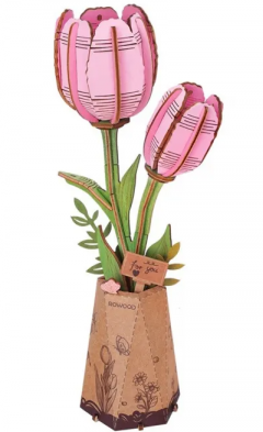 Puzzle 3D 72 piese - Pink Tulip