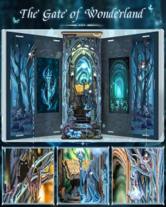 Puzzle 3D 107 piese - Cotore de carte - The Gate of Wonderland