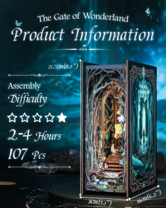 Puzzle 3D 107 piese - Cotore de carte - The Gate of Wonderland