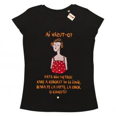 Tricou pentru femei - Obor George Rosu, culoarea negru, marimea M